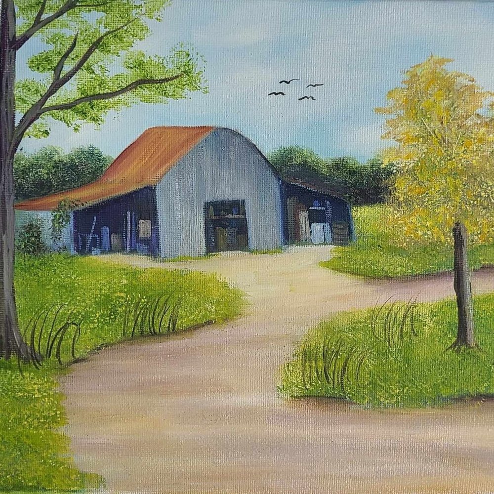 oil on canvas painting